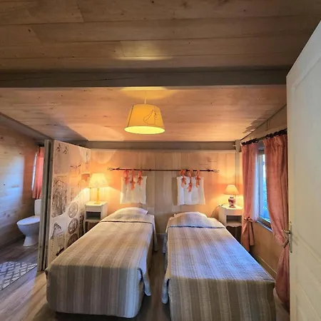Maison Bois Avec Piscine Privee Et Wifi Au Coeur Du Perigord - Fr-1-616-445 乡村民宿 Saint-Chamassy