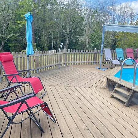 Maison Bois Avec Piscine Privee, Wifi Pres Sites De Dordogne - Fr-1-616-445 *